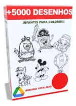 +de 5.000 Atividades Infantis P/ Colorir Promoção Frt Grátis