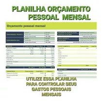 Planilha De Gastos Pessoais Mensais Envio Imediato 