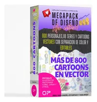 Mega Pack 800 Series Y Sus Personajes P/ Estampar Y Sublimar