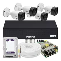 Kit Intelbras 4 Câmeras Vhc 1120 20m Dvr 4 Canais 2tb Purple