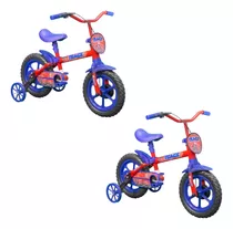 Kit 2 Bicicleta  Infantil Aro 12 Bike Para Meninas E Meninos