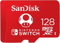 Micro Sd 128gb Sandisk Memoria Oficial Nintendo Switch