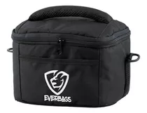 Bolsa Térmica Fitness Frasqueira Lancheira Marmita Academia Dieta Fit Preto Everbags