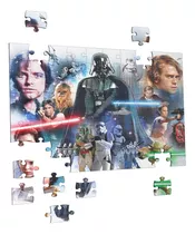 Quebra Cabeça Star Wars Darth Vader  90 Peças Brinquedo