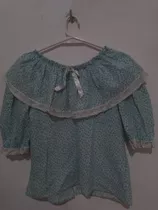 Traje De Paisana Para Baile Gaucho O Disfraz Colonial.