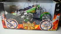 Moto De Colección West Coast Choppers, Escala 1:10. Grande. 