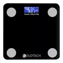 Balanza De Vidrio Para Baño Digital 180 Kg Con App Para Monitoreo Goldtech Lthog300