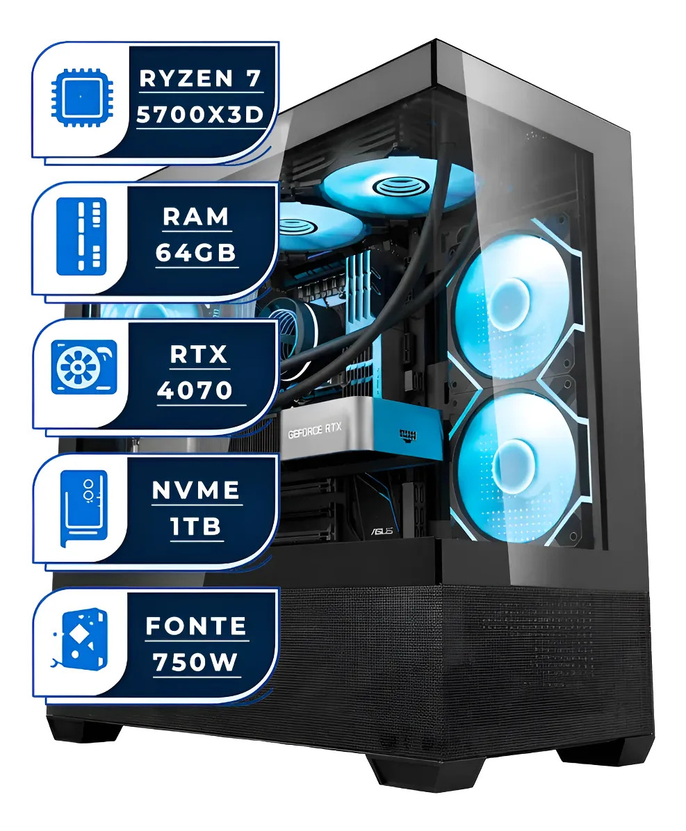 AMD Ryzen 7 5700X3D⑨ Ryzen 7 5700x3d | Mercado Livre
