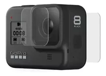 Film Vidrio Templado Protector Gopro 8 Black Pantalla Lente