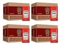 Kit C/4 Ketchup Heinz Sachê Caixa Com 176 Sachês De 7g