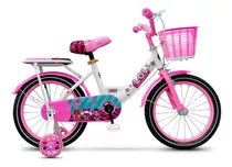 Bicicleta Lol Rod 16 C/ Canasto + Rueditas Armadas - El Rey Color Rosa Tamaño Del Cuadro Infantil