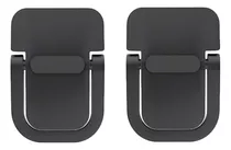 Mini Suporte Portátil Para Notebook De Mesa Em Liga De Zinco Cor 2 Unidades (um Par) Na Cor Preto