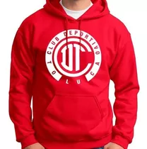 Sudadera Toluca Diablos Fc Hoodie Gorra Y Cangurera