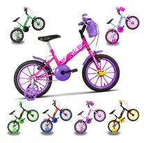 Bicicleta Infantil Personagens Aro 16 Unissex Com Rodinhas