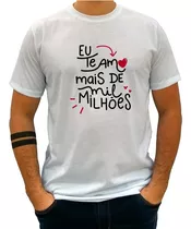 Camiseta Eu Te Amo Mais De Mil Milhões Namorados - Cs 3035