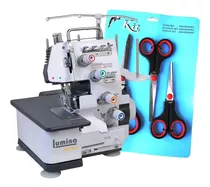 Overlock Semi Industrial 4 Hilos + Kit 3 Tijeras Metálica!! 