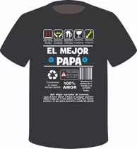 Camiseta Día Del Padre  Personalizada + Regalo