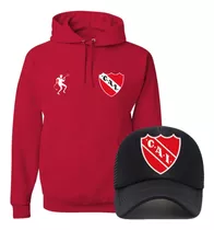 Combo - Buzo - Gorra Trucker - Independiente - Unisex Futbol