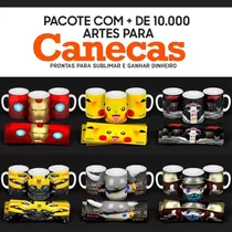 Pack Premium 10.000 Artes Estampas De Canecas 2022