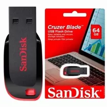 Pen Driver 64gb Sandisk Cruzer Blade Original Lacrado Oferta