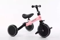 Triciclo 3 En 1 Para Niños Bicicleta Equilibro Con Pedales Color Rosa
