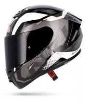 Casco Integral Moto Nzi Trendy It Black Red -motoclick-