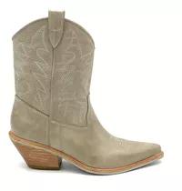 Botas Mujer Cuero Texanas Dama Botitas Mdz Montreal