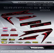 Calcos Honda Tornado - Red Line - Insignia Calcos