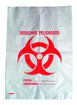 Bolsa Para Desechos Biologicos Color Blanca 36+9+9 Ancho X 5