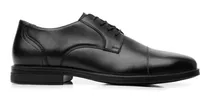 Zapato Derby  Flexi Para Hombre Estilo 407801 Negro