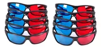 10x Lentes 3d Rojo Azul Cyan Anaglifo Tv Revistas Pc