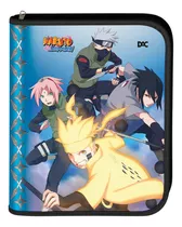 Fichário Argolado Naruto Grande Com Zíper Caderno Dac