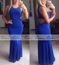 Vestido Rabo Sereia Viscolycra Vestidos Longos Casuais Verão