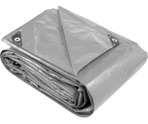 Lona Carpa Multiuso Impermeable 3x5 Mts Gris Con Ojetillos