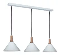 Lámpara Plafón Colgante 3 Luces Diseño Deco Nórdico Moderno