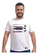 Camiseta Camisa Navio Guerra Porta Aviões Uss Nimitz Cvn68