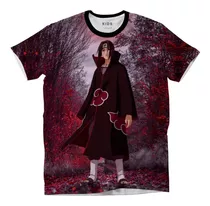 Playera Niño Naruto Anime Itachi Uchiha Full Print Spandex 