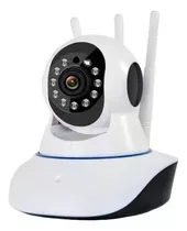 Camera 3 Antenas Robo Ip Wifi 360º 720p Hd Visão Noturna