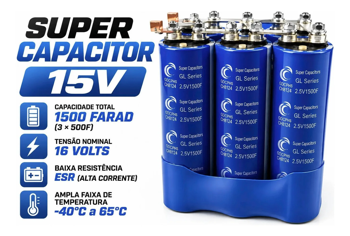 Mega Capacitor 10 Farad | Mercado Livre