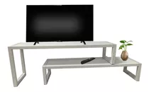 Rack Tv Mesa Ratona Televisión Extensible Mueble Madera 