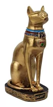 Decoracao Egipcia Egito Gato Bastet Deusa Fertilidade 19cm