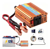 Inversor De Potencia De 500w Para Automóvil/batería 12w/110v