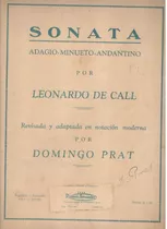 Partitura Orig. Del Adagio Sonata Adaptada Por Domingo Pratt
