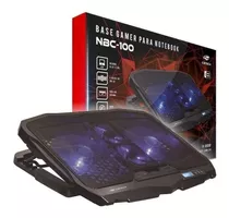 Suporte Base Notebook Nbc-100bk C3tech Gamer 4 Coolers Led 