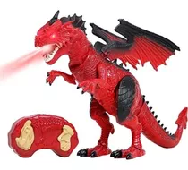 Dragão De Controle Remoto Luz Gelo/fogo Dinossauro