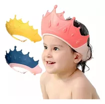 Gorro Sombrero De Baño Ducha Bebés Niños Corona Visera