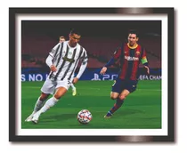 Decorativo Lionel Messi Y Cristiano Ronaldo Foto Juntos