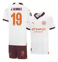 Kit Manchester City Puma 2022/23 #19 J. Alvarez - Niño