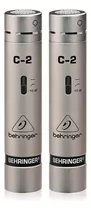 Micrófonos Behringer C-2 Condensador Cardioide Color Plateado