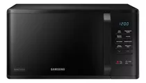 Microondas Samsung Negro Con Esmalte Cerámico 23l